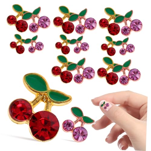SHERCHPRY 2 Sätze Teiliges Nagel Charms Mit Strass Diy Kirsch Nagelzubehör Für Maniküre Für Home Und Profi Nailart Langlebige Nageldekorationen 32 Stück * 2 SHERCHPRY 2 Sätze Teiliges Nagel Charms Mit Strass Diy Kirsch Nagelzubehör Für Maniküre Für Home Und Profi Nailart Langlebige Nageldekorationen 32 Stück * 2 von SHERCHPRY