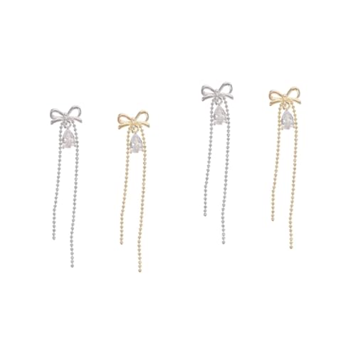 SHERCHPRY 2 Sätze Vintage Schleifen Nagel Charms Glitzernde Maniküre Schmuckstücke Für Diy Nagelkunst Und Kreative Nageldekorationen 2 Stück * 2 SHERCHPRY 2 Sätze Vintage Schleifen Nagel Charms Glitzernde Maniküre Schmuckstücke Für Diy Nagelkunst Und Kreative Nageldekorationen 2 Stück * 2 von SHERCHPRY