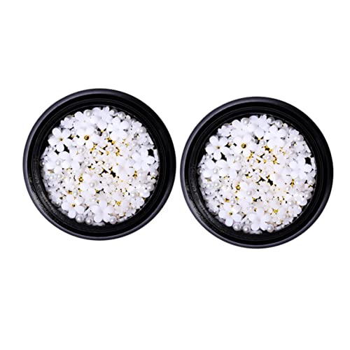 SHERCHPRY 2 Stück Nagelaccessoires Weiße Harzblüten Nail Art Dekorationen für Diy Maniküre Leicht und Kreativ Natürliche und Künstliche Nägel für Partys und Besondere Anlässe SHERCHPRY 2 Stück Nagelaccessoires Weiße Harzblüten Nail Art Dekorationen für Diy Maniküre Leicht und Kreativ Natürliche und Künstliche Nägel für Partys und Besondere Anlässe von SHERCHPRY