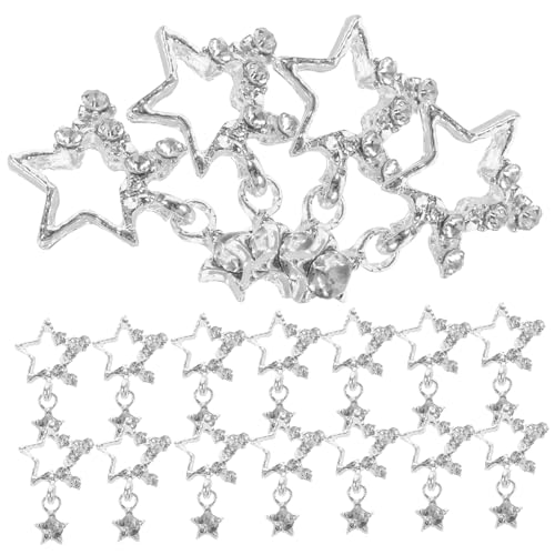 SHERCHPRY 20 Stück Charms mit Silberne Stern Schmuck Nail Art Zubehör für Nägel Glänzende Dekorationen Hochwertige Rhinestones SHERCHPRY 20 Stück Charms mit Silberne Stern Schmuck Nail Art Zubehör für Nägel Glänzende Dekorationen Hochwertige Rhinestones von SHERCHPRY