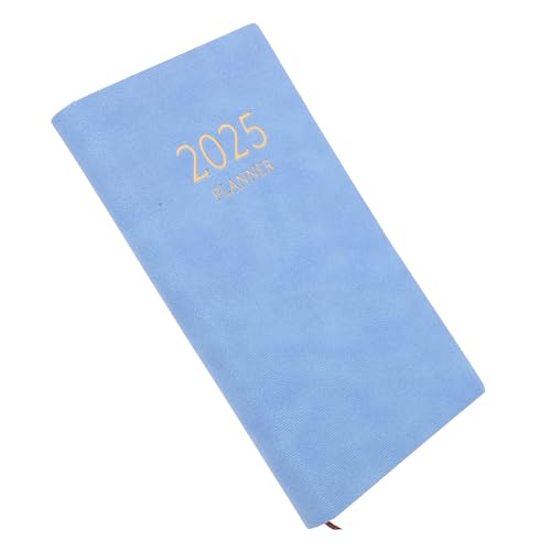 SHERCHPRY 2025 Notizbuch planen Erwachsene akademisch Monat Zeitplaner wöchentlicher Schreibtischplaner Büroplaner Wochenkalender Notizblock für die Agenda 2024 Kalenderbuch Kunstleder Blau von SHERCHPRY
