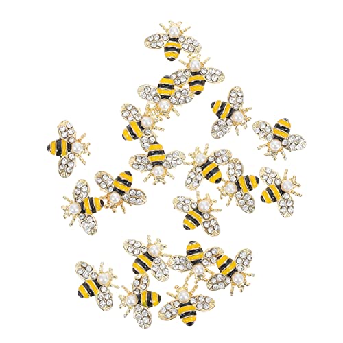 SHERCHPRY 20Stücke Charms Bienenform Legierungsnageldekor für DIY Nail Art Maniküre Zubehör und Langlebig für Professionelle und Persönliche Anwendungen SHERCHPRY 20Stücke Charms Bienenform Legierungsnageldekor für DIY Nail Art Maniküre Zubehör und Langlebig für Professionelle und Persönliche Anwendungen von SHERCHPRY