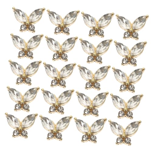 SHERCHPRY 20Stücke Nagelkunst Charms Schmetterling Maniküre Edelsteine Nageldekoration Für Nail Art Schmuckstücke Für Nageldesign SHERCHPRY 20Stücke Nagelkunst Charms Schmetterling Maniküre Edelsteine Nageldekoration Für Nail Art Schmuckstücke Für Nageldesign von SHERCHPRY