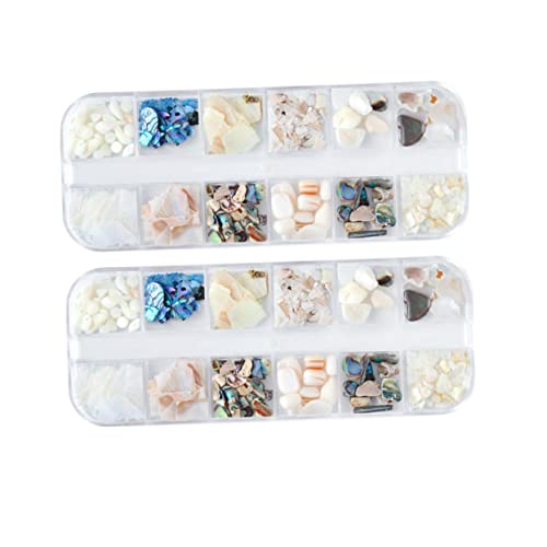 SHERCHPRY 2Sätze Natürliche Muschelfleck Nagelverzierung Teiliges DIY Nageldesign Zubehör für Maniküre Hochwertige und Leichte Dekoration für Stilvolle Nägel für Nail Art SHERCHPRY 2Sätze Natürliche Muschelfleck Nagelverzierung Teiliges DIY Nageldesign Zubehör für Maniküre Hochwertige und Leichte Dekoration für Stilvolle Nägel für Nail Art von SHERCHPRY