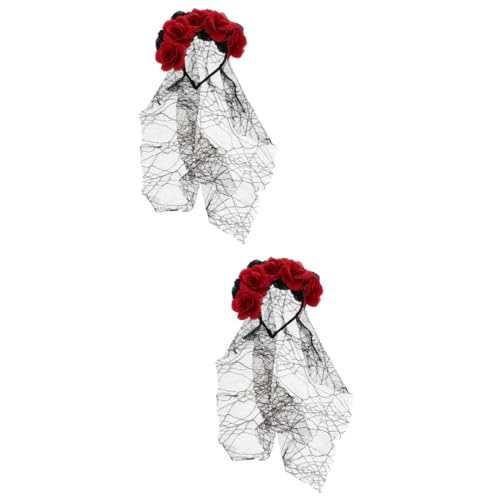 SHERCHPRY 2st Rosenschleier Gestickte Dekoration Halloween-kostüme Krone Kugelkopfschmuck Vorgeben Künstliche Dekoration Schmuck Kopfschmuck Masken Glitzernde Haarspangen Black Gittergewebe SHERCHPRY 2st Rosenschleier Gestickte Dekoration Halloween-kostüme Krone Kugelkopfschmuck Vorgeben Künstliche Dekoration Schmuck Kopfschmuck Masken Glitzernde Haarspangen Black Gittergewebe von SHERCHPRY
