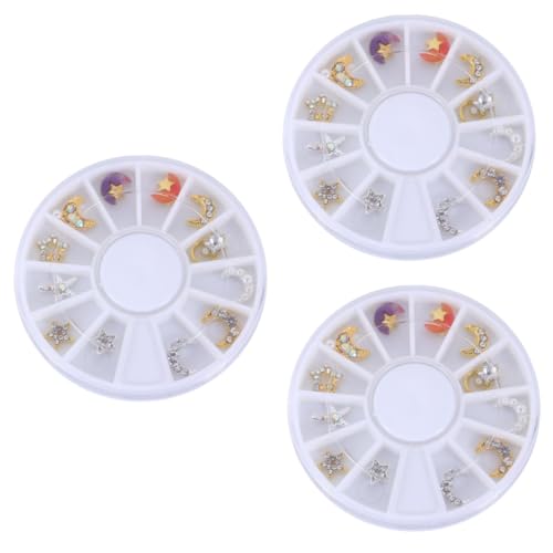 SHERCHPRY 3 Sätze Teiliges Nagel Rhinestones Dekoration Für Hochzeiten Weihnachten Valentinstag Glitzernde Nagelstuds Für Diy Nail Art Und Kreative Maniküre 12 Stück * 3 SHERCHPRY 3 Sätze Teiliges Nagel Rhinestones Dekoration Für Hochzeiten Weihnachten Valentinstag Glitzernde Nagelstuds Für Diy Nail Art Und Kreative Maniküre 12 Stück * 3 von SHERCHPRY