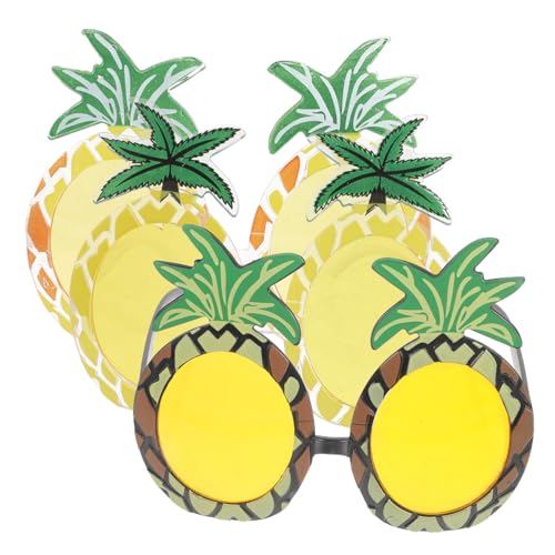 SHERCHPRY 3 Stück Ananasbrille Obst gefälscht Kostüm Lustige positive Ananas Kleid Brillen für die Sommerparty lustige Brille Party-Brille lustige partybrillen von SHERCHPRY