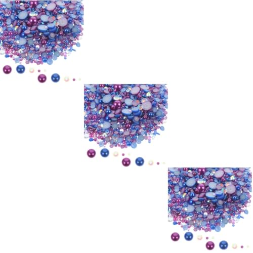 SHERCHPRY 3 Stück Bunte Packung Nail Art Zubehör Vielseitige Flache Nagelcharms und Dekorative Nail Decors für Kreative Maniküre und Diy Handy Hüllen pro Packung von SHERCHPRY