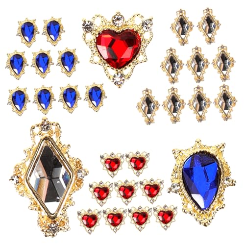 SHERCHPRY 30 Stück Teiliges Nagel Rhinestone Set Maniküre Charms aus Legierung für Kreative Nagelkunst für Diy und Professionelle Anwendungen Langlebig und Einfach zu Verwenden SHERCHPRY 30 Stück Teiliges Nagel Rhinestone Set Maniküre Charms aus Legierung für Kreative Nagelkunst für Diy und Professionelle Anwendungen Langlebig und Einfach zu Verwenden von SHERCHPRY