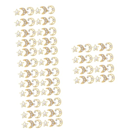 SHERCHPRY 4 Sätze Metal Nail Charms Mond Und Stern Nagelaccessoires Für Diy Nail Art Glänzende Dekoration Für Nägel Leichte Und Komfortable Anwendung 30 Stück * 4 SHERCHPRY 4 Sätze Metal Nail Charms Mond Und Stern Nagelaccessoires Für Diy Nail Art Glänzende Dekoration Für Nägel Leichte Und Komfortable Anwendung 30 Stück * 4 von SHERCHPRY