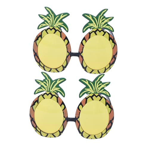 SHERCHPRY 4 Stück Ananas-Partybrille bilden lustige Brille Ananas-Sonnenbrillen-Gastgeschenke Hawaii party brillen partybrillen schnapsgläser Cosplay-Party-Brille Ananasgläser Kleidung von SHERCHPRY