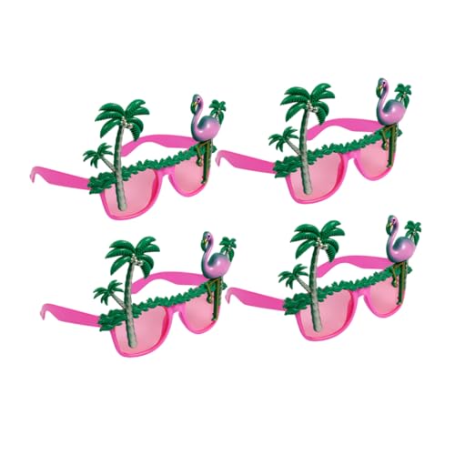 SHERCHPRY 4 Stück Hawaii Partybrillen mit Flamingo und Kokosbaum Lustige Leichte Neuheit Sonnenbrillen für Tropische Sommerpartys Strand Luau Tanz und Kostümzubehör SHERCHPRY 4 Stück Hawaii Partybrillen mit Flamingo und Kokosbaum Lustige Leichte Neuheit Sonnenbrillen für Tropische Sommerpartys Strand Luau Tanz und Kostümzubehör von SHERCHPRY