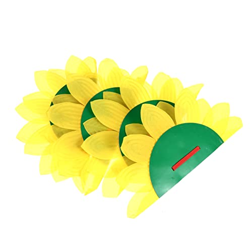 SHERCHPRY 4 Große Sonnenblumen-dekorationen Aus Papier Für Hawaii-luau-partys Requisiten Sonnenblumen-ornamente Aus Papier Für Hochzeiten Geburtstage Feiern von SHERCHPRY