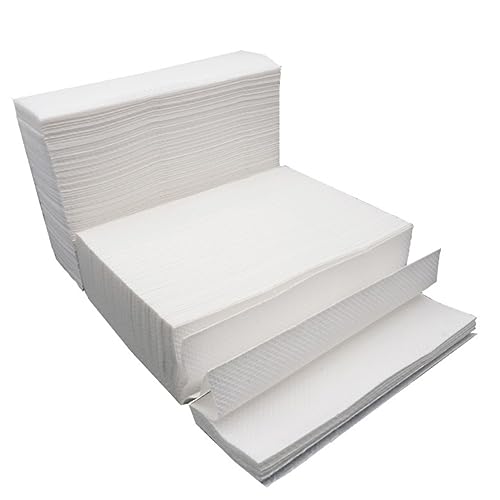 SHERCHPRY 400Stücke Verdickte Papierhandtücher für Bad Hochabsorbierend für Restaurant Hygienisches Langlebiges Seidenpapier Handtuch Weiß von SHERCHPRY