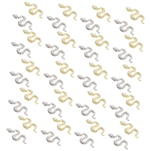 SHERCHPRY 40Stücke Schlangen Charms Nageldekorationen für DIY Nagelkunst Widerstandsfähige für Nageldesigns für Partys SHERCHPRY 40Stücke Schlangen Charms Nageldekorationen für DIY Nagelkunst Widerstandsfähige für Nageldesigns für Partys von SHERCHPRY