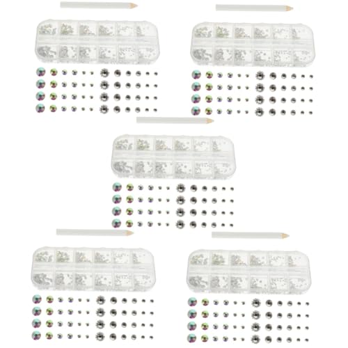 SHERCHPRY 5 Sätze Flatboden -Diamantnagelschmuck Nail Strass-Kit Polieren Kunst UV Nägel Wohnung Nagel-Strass-Anhänger Nagelanhänger mit flacher Rückseite Nagel Charme Glas SHERCHPRY 5 Sätze Flatboden -Diamantnagelschmuck Nail Strass-Kit Polieren Kunst UV Nägel Wohnung Nagel-Strass-Anhänger Nagelanhänger mit flacher Rückseite Nagel Charme Glas von SHERCHPRY
