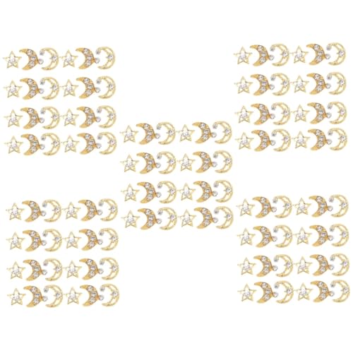 SHERCHPRY 5 Sätze Teiliges Set Nagel Charms Metallische Stern Und Mond Dekorationen Für Diy Nagelkunst Leicht Und Einfach Anzuwenden Für Kreative Maniküre Designs 30 Stück * 5 SHERCHPRY 5 Sätze Teiliges Set Nagel Charms Metallische Stern Und Mond Dekorationen Für Diy Nagelkunst Leicht Und Einfach Anzuwenden Für Kreative Maniküre Designs 30 Stück * 5 von SHERCHPRY