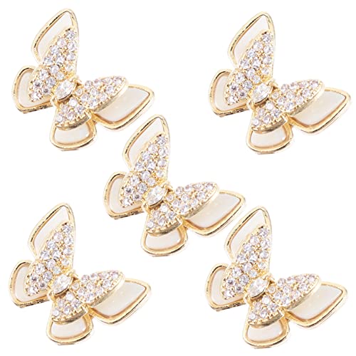 SHERCHPRY 5 Stück Teiliges Nagel Charms Goldene Schmetterlings Deko für Kreative Nagelkunst Einfach Anzuwenden für Diy Maniküre Zuhause Salon SHERCHPRY 5 Stück Teiliges Nagel Charms Goldene Schmetterlings Deko für Kreative Nagelkunst Einfach Anzuwenden für Diy Maniküre Zuhause Salon von SHERCHPRY