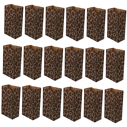 SHERCHPRY 50 Stück Leopard -Papiertüte Taschen Party Kekstüten heiß versiegeln Weihnachtspapiertüten mit Griffen Stoff Einpacken & Verpacken Plätzchen-Lebensmittelbeutel SHERCHPRY 50 Stück Leopard -Papiertüte Taschen Party Kekstüten heiß versiegeln Weihnachtspapiertüten mit Griffen Stoff Einpacken & Verpacken Plätzchen-Lebensmittelbeutel von SHERCHPRY