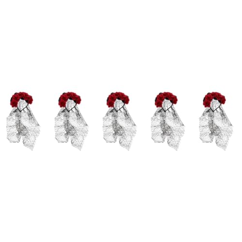 SHERCHPRY 5st Rosenschleier Strass-kopfschmuck Künstliche Dekoration Glitzernde Haarspangen Maske Kopfschmuck Aus Blättern Kugelkopfschmuck Kostüm Retro-korb Fälschung Gittergewebe Black SHERCHPRY 5st Rosenschleier Strass-kopfschmuck Künstliche Dekoration Glitzernde Haarspangen Maske Kopfschmuck Aus Blättern Kugelkopfschmuck Kostüm Retro-korb Fälschung Gittergewebe Black von SHERCHPRY