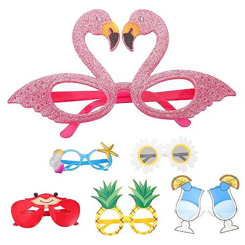 SHERCHPRY 6 Stück Lustige Brille Neuartige Strandpartygeschenke Für Led Strandparty-brille Insel Sonnenbrillen-party Tiki Tropische Stranddekorationen Stk von SHERCHPRY