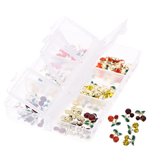 SHERCHPRY 60 Stück Rhinestones Charms Kirschdesign Nail Gems für Damen Glitzernde Dekorationen für Nagelkunst und DIY Maniküre SHERCHPRY 60 Stück Rhinestones Charms Kirschdesign Nail Gems für Damen Glitzernde Dekorationen für Nagelkunst und DIY Maniküre von SHERCHPRY