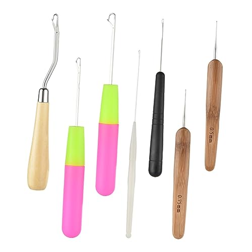 SHERCHPRY 7Stücke Teiliges Häkelnadeln für Haarverlängerungen Dreadlocks Kit mit Verschiedenen Häkelnadeln für Zöpfe Dread Extensions und Perücken Nähzubehör für DIY Projekte SHERCHPRY 7Stücke Teiliges Häkelnadeln für Haarverlängerungen Dreadlocks Kit mit Verschiedenen Häkelnadeln für Zöpfe Dread Extensions und Perücken Nähzubehör für DIY Projekte von SHERCHPRY