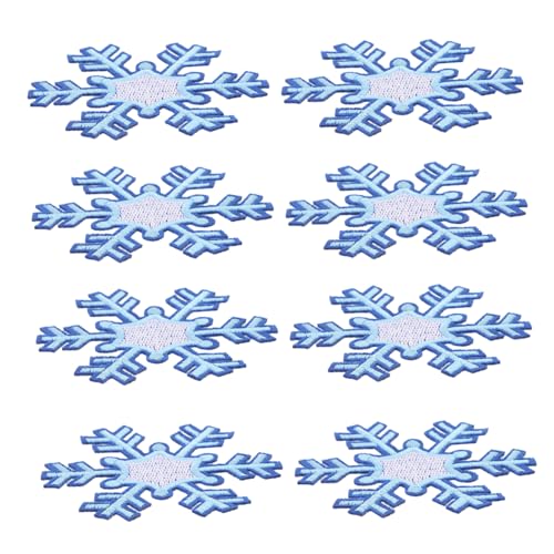 SHERCHPRY 8 Stück Schneeflocken Stickerei Stoffflicken Schneeflocken Dekorationen Applikationsflicken Gestickte Flicken Aufnäher Für Kleidung Flicken Für Jeans Kleidungsflicken SHERCHPRY 8 Stück Schneeflocken Stickerei Stoffflicken Schneeflocken Dekorationen Applikationsflicken Gestickte Flicken Aufnäher Für Kleidung Flicken Für Jeans Kleidungsflicken von SHERCHPRY