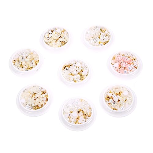 SHERCHPRY 8 Stück Teiliges Nail Art mit Resin Blumen und Strasssteinen Bunte Diy Nagel Dekorationen für Mädchen Einfache Anwendung Vielseitig für Maniküre und Nageldesign SHERCHPRY 8 Stück Teiliges Nail Art mit Resin Blumen und Strasssteinen Bunte Diy Nagel Dekorationen für Mädchen Einfache Anwendung Vielseitig für Maniküre und Nageldesign von SHERCHPRY