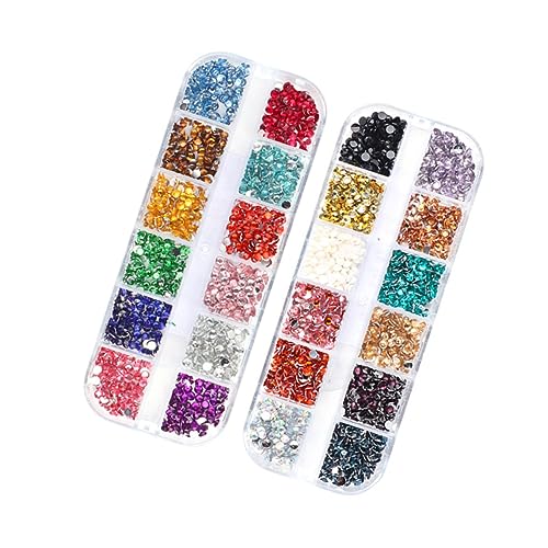 SHERCHPRY Boxen Nagelbolzen für DIY Maniküre Glänzende Nagelkunst Dekorationen Fächer mit Strasssteinen für Nail Art und Bastelprojekte SHERCHPRY Boxen Nagelbolzen für DIY Maniküre Glänzende Nagelkunst Dekorationen Fächer mit Strasssteinen für Nail Art und Bastelprojekte von SHERCHPRY