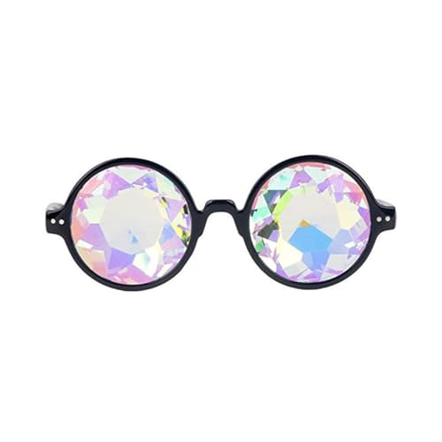 SHERCHPRY Edm-sonnenbrille Kaleidoskop-rave-brille Begeisterte Brille Trippy Brille Für Raves Kaleidoskop-brille Edm Brille Brille Fraktale Brille Regenbogen Kostüme Elektronisch von SHERCHPRY