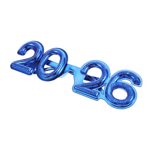SHERCHPRY Brillengestell Glitzer Partybrille Zahlen Dekorative Fotorequisite für Silvester Abschlussfeier Weihnachtsfeier Vielseitig Einsetzbar Blaues Design SHERCHPRY Brillengestell Glitzer Partybrille Zahlen Dekorative Fotorequisite für Silvester Abschlussfeier Weihnachtsfeier Vielseitig Einsetzbar Blaues Design von SHERCHPRY