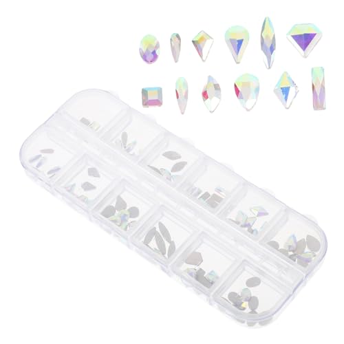 SHERCHPRY DIY Maniküre Dekorationsset mit Strasssteinen Box für Nail Art Anhänger Flache Rückseite Vielseitig Einsetzbar für Nageldesigns und Bastelprojekte SHERCHPRY DIY Maniküre Dekorationsset mit Strasssteinen Box für Nail Art Anhänger Flache Rückseite Vielseitig Einsetzbar für Nageldesigns und Bastelprojekte von SHERCHPRY