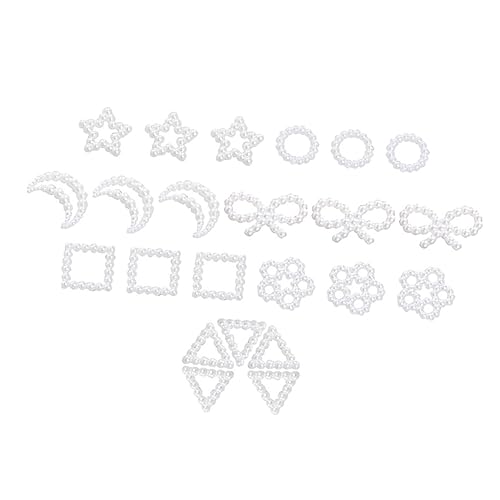 SHERCHPRY Dekorative Maniküre Charms Abs Herzform und Schleifen Nagelaccessoires für Diy Nail Art Handyhüllen und Kreative Bastelprojekte von SHERCHPRY
