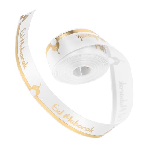 SHERCHPRY Fite Decorative Ribbon Bänder für Handwerk Geschenkdekorationen bedrucktes Band zum Basteln Band für die Kranzherstellung Eid-Party-Zubehör Party Gefälligkeiten Polyester Weiß SHERCHPRY Fite Decorative Ribbon Bänder für Handwerk Geschenkdekorationen bedrucktes Band zum Basteln Band für die Kranzherstellung Eid-Party-Zubehör Party Gefälligkeiten Polyester Weiß von SHERCHPRY