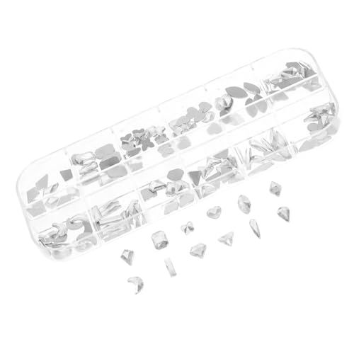 SHERCHPRY Flache Rückseite Charms mit Strasssteinen Verschiedenen Große Strasssteine für DIY Nageldesign und Bastelarbeiten Maniküre von SHERCHPRY
