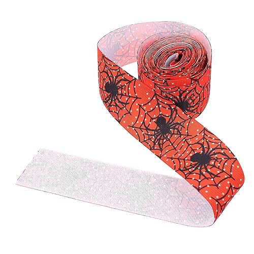SHERCHPRY Halloween Dekorationsband Spinnenmuster Geschenkband für DIY Dekorationen und Verpackungen für Halloween Feiern und Kreative Projekte von SHERCHPRY