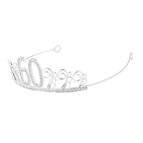 SHERCHPRY Kronenkuchen Dekorieren Kuchen -topper Geburtstagstorte Dekoration Kuchendekoration Hochzeit Kristall Kuchen Tiara Für Kuchen Silver von SHERCHPRY