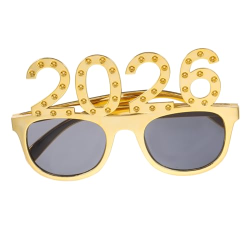 SHERCHPRY Lustige Sonnenbrille für Neujahrsfeiern Dekorative Foto Requisiten für Abschlussfeiern und Feiertagsanlässe Leicht Tragbar und von SHERCHPRY