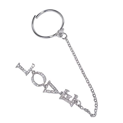 SHERCHPRY Nagelkettendekor Charms mit Kettenring für Maniküre Nagelschmuckstücke für DIY Nagelkunst für Natürliche und Künstliche Nägel SHERCHPRY Nagelkettendekor Charms mit Kettenring für Maniküre Nagelschmuckstücke für DIY Nagelkunst für Natürliche und Künstliche Nägel von SHERCHPRY