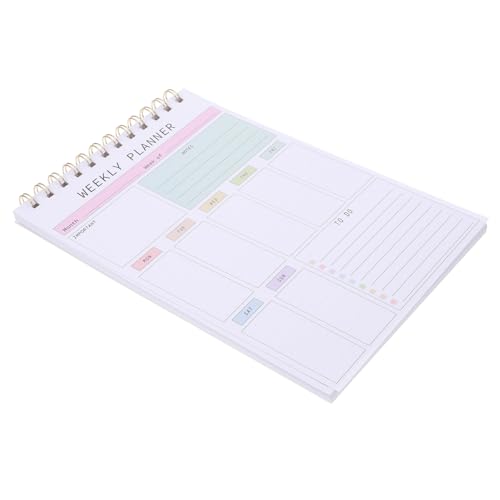 SHERCHPRY Notizbuch Wöchentlicher Notizblock Wochenplaner Planenplaner Wochenkalender Projektplaner-notizbuch Wochenplanerbüro Planer Zu Tun Wochenplaner Abreißblock Pad Machen Papier von SHERCHPRY