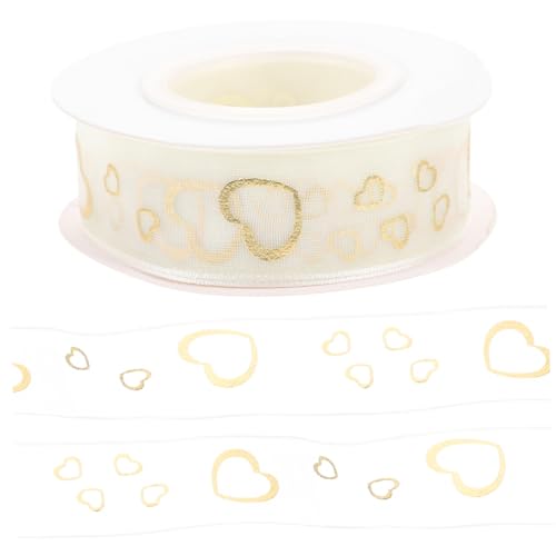 SHERCHPRY Praktisches Geschenkband Breit Lang Strapazierfähiges Satinband mit Goldener Prägung Multifunktionales Dekoband für Geschenkverpackungen DIY Basteln und Dekoration SHERCHPRY Praktisches Geschenkband Breit Lang Strapazierfähiges Satinband mit Goldener Prägung Multifunktionales Dekoband für Geschenkverpackungen DIY Basteln und Dekoration von SHERCHPRY