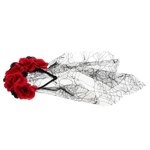 SHERCHPRY Rosenschleier Rosenblumenkrone Kopfbedeckung Blumentag Und Totenschleier Blumenkronen Stirnband Blumenschleier Stirnband Halloween Haar Accessoires Gothic Kostüm SHERCHPRY Rosenschleier Rosenblumenkrone Kopfbedeckung Blumentag Und Totenschleier Blumenkronen Stirnband Blumenschleier Stirnband Halloween Haar Accessoires Gothic Kostüm von SHERCHPRY