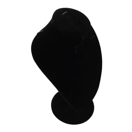 SHERCHPRY Schmuckdisplay Dummy Schmuck Mannequin Display Schmuck Display Rack Anhänger Mannequin Samt Schmuckdisplays Tisch Halskettenhalter Samt Schwarz von SHERCHPRY