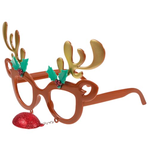 SHERCHPRY Weihnachtsgläser Für Weihnachtsfeierbrille Weihnachtsbrille Glitzert Frohe Weihnachten Brille Blau Party Brille Stütze Weihnachtsbrille Requisiten Stk von SHERCHPRY