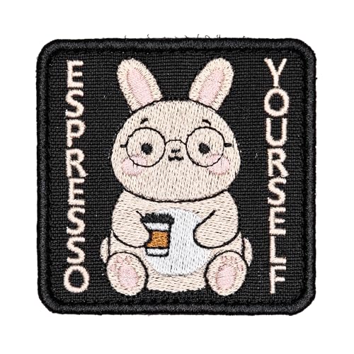 SHEVRONESS Espresso Yourself Taktischer lustiger Moralaufnäher für Hüte, Westen, Jeans, Rucksäcke, alle Kleidungsstücke und Ausrüstung, sehr langlebig und unglaublich resistent gegen Verblassen und SHEVRONESS Espresso Yourself Taktischer lustiger Moralaufnäher für Hüte, Westen, Jeans, Rucksäcke, alle Kleidungsstücke und Ausrüstung, sehr langlebig und unglaublich resistent gegen Verblassen und von SHEVRONESS