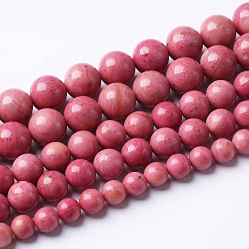 10 mm, 38 Stück, 7A Premium-Edelstein, Rhodochrosit-Perlen, Naturstein, rund, lose Energieheilungsperlen für die, DIY-Armband 10 mm, 38 Stück, 7A Premium-Edelstein, Rhodochrosit-Perlen, Naturstein, rund, lose Energieheilungsperlen für die, DIY-Armband von SHFJASBNUMG