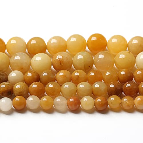 10 mm, 38 Stück natürliche gelbe Jadeperlen, runde lose Perlen, Energiekristall, Heilkraft, Edelstein für die, DIY-Armband, 38,1 cm 10 mm, 38 Stück natürliche gelbe Jadeperlen, runde lose Perlen, Energiekristall, Heilkraft, Edelstein für die, DIY-Armband, 38,1 cm von SHFJASBNUMG