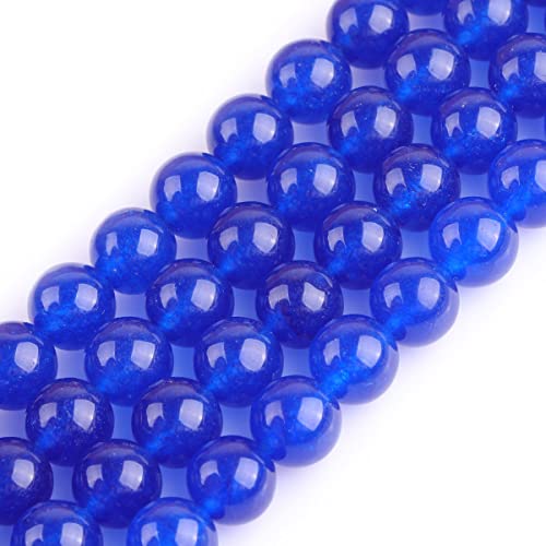 10 mm dunkelblaue Jade-Perlen, rund, Naturstein, zur, Strang 15 Zoll, Perlen, Halbedelstein, DIY, handgefertigtes Bastelzubehör 10 mm dunkelblaue Jade-Perlen, rund, Naturstein, zur, Strang 15 Zoll, Perlen, Halbedelstein, DIY, handgefertigtes Bastelzubehör von SHFJASBNUMG