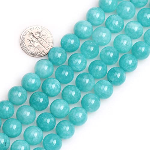 10 mm himmelblaue Jade-Perlen, rund, Naturstein, zur, Strang 15 Zoll, Perlen, Halbedelstein, DIY, handgefertigtes Bastelzubehör 10 mm himmelblaue Jade-Perlen, rund, Naturstein, zur, Strang 15 Zoll, Perlen, Halbedelstein, DIY, handgefertigtes Bastelzubehör von SHFJASBNUMG